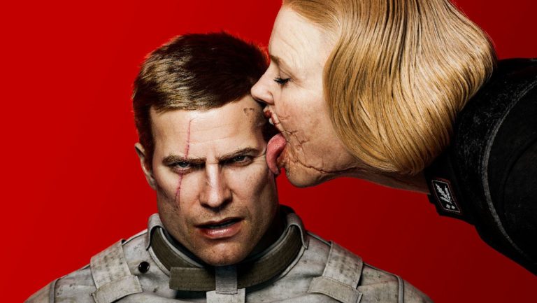 Как слезть с собаки в wolfenstein 2